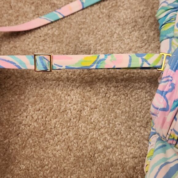Lilly Pulitzer Flamenco One Piece Swimsuit w/ Removable Strap Size 4 - Picture 6 of 10